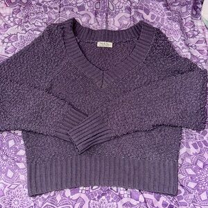 Dark lavender knit sweater